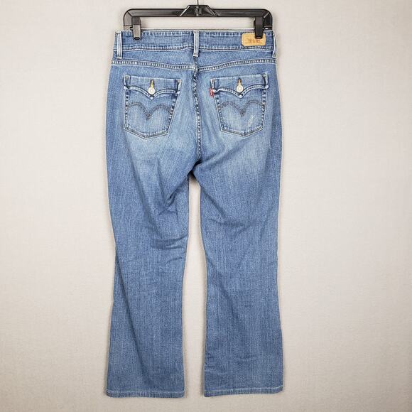 Levi's Women's Size 8 Curvy Bootcut Jeans Retro Flap Pockets Western Cowgirl - Picture 2 of 13